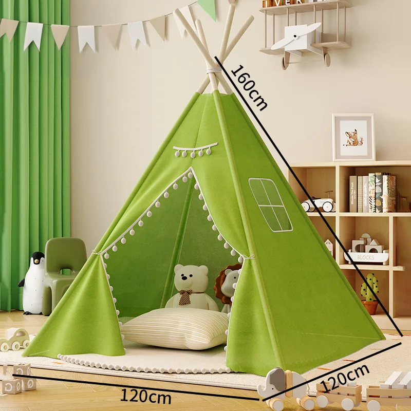 Nordic Haven Kids Teepee – 1.35M-1.6M Cotton Canvas Play Tent