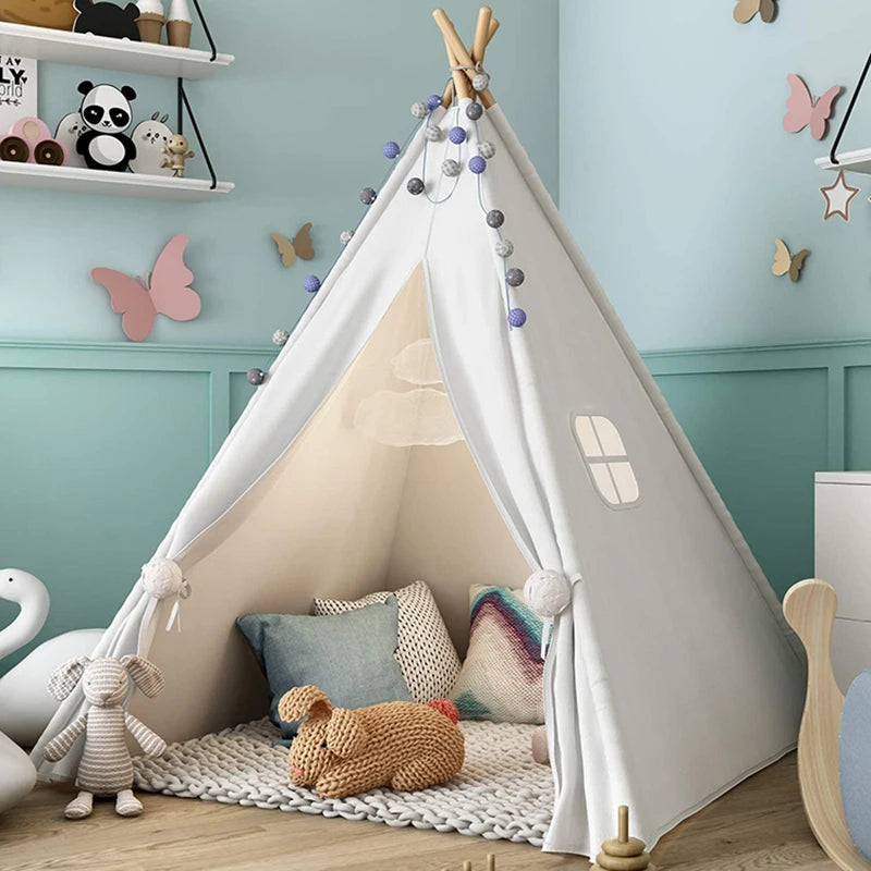 play tent teepee Nordic Retreat Teepee – 1.8M Cotton Canvas Play Tent – Tentela