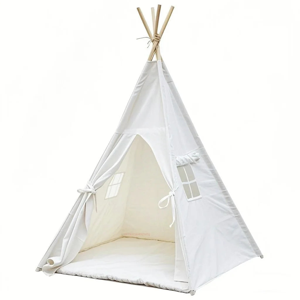 Nordic Hideaway Teepee – 1.6M-1.8M Cotton Canvas Play Tent – Tentela